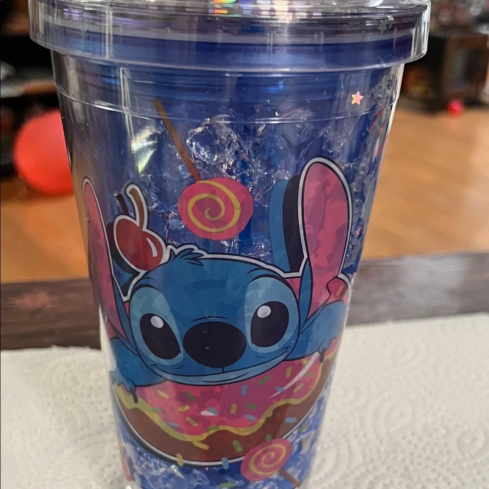 Blue Character Party Tumbler with Straw